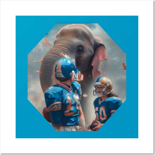 American football elephant thunder Wall Art by sailorsam1805